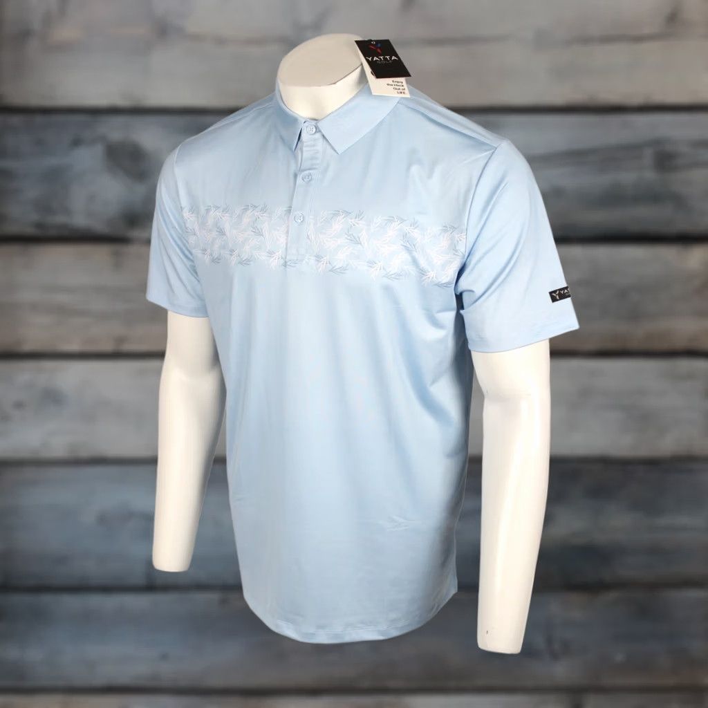Vintage Yatta Golf Men's Polo Short Sleeve Shirt L Large Frost Delay Stripe Blue Size US L / EU 52-54 / 3 - 1 Thumbnail