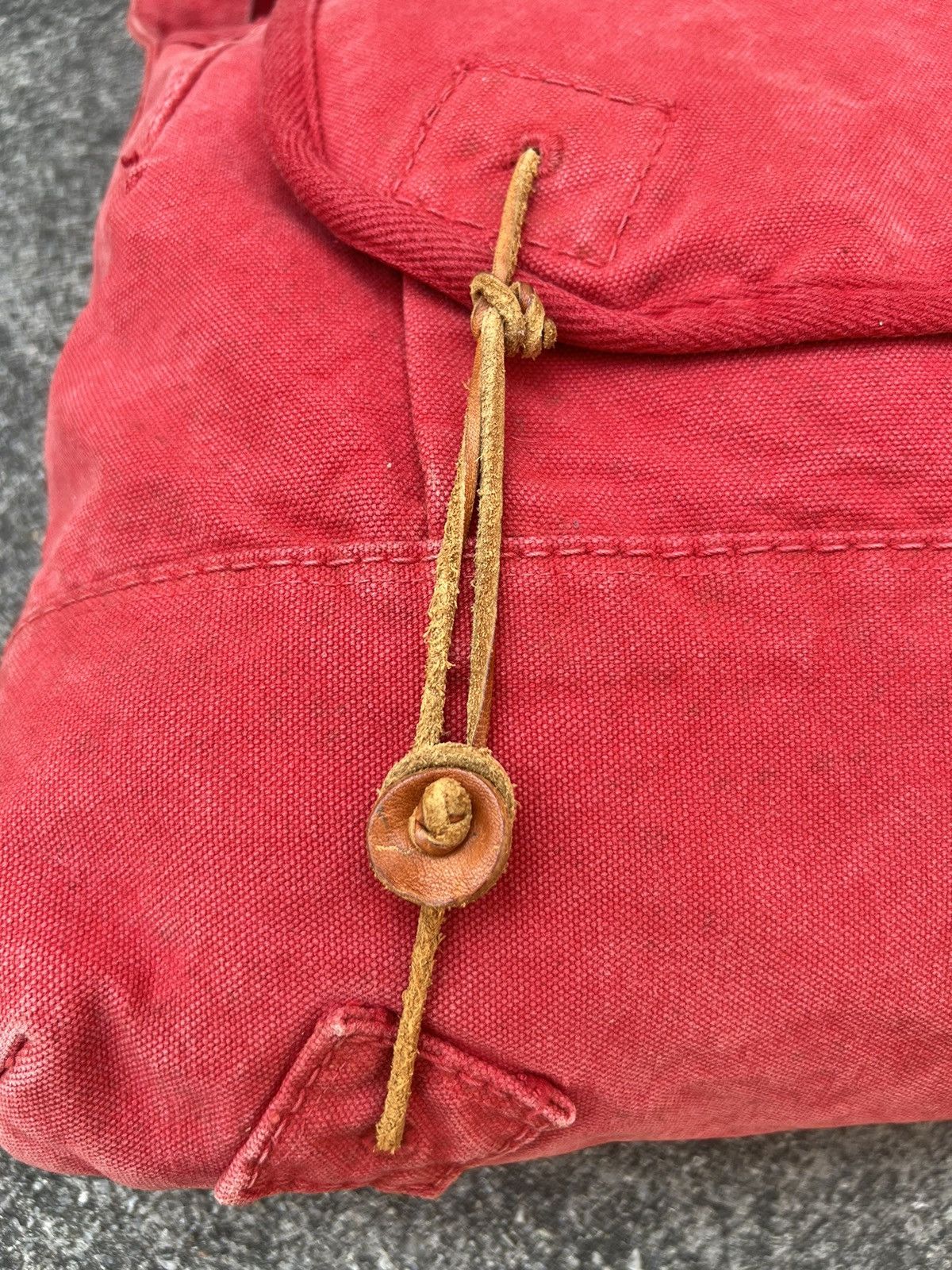 45rpm Vintage 45rpm Japan Fade Red Duck Cotton Messenger Bag Size ONE SIZE - 13 Thumbnail