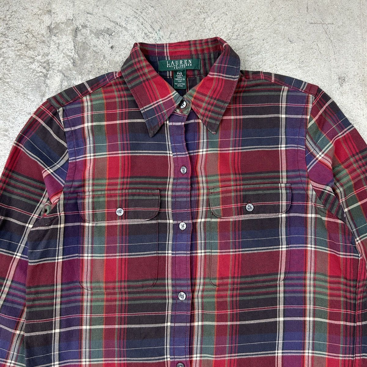 Lauren Ralph Lauren × Polo Ralph Lauren × Ralph Lauren Lauren Ralph Lauren Petite Flannel Shirt Size S / US 4 / IT 40 - 7 Thumbnail