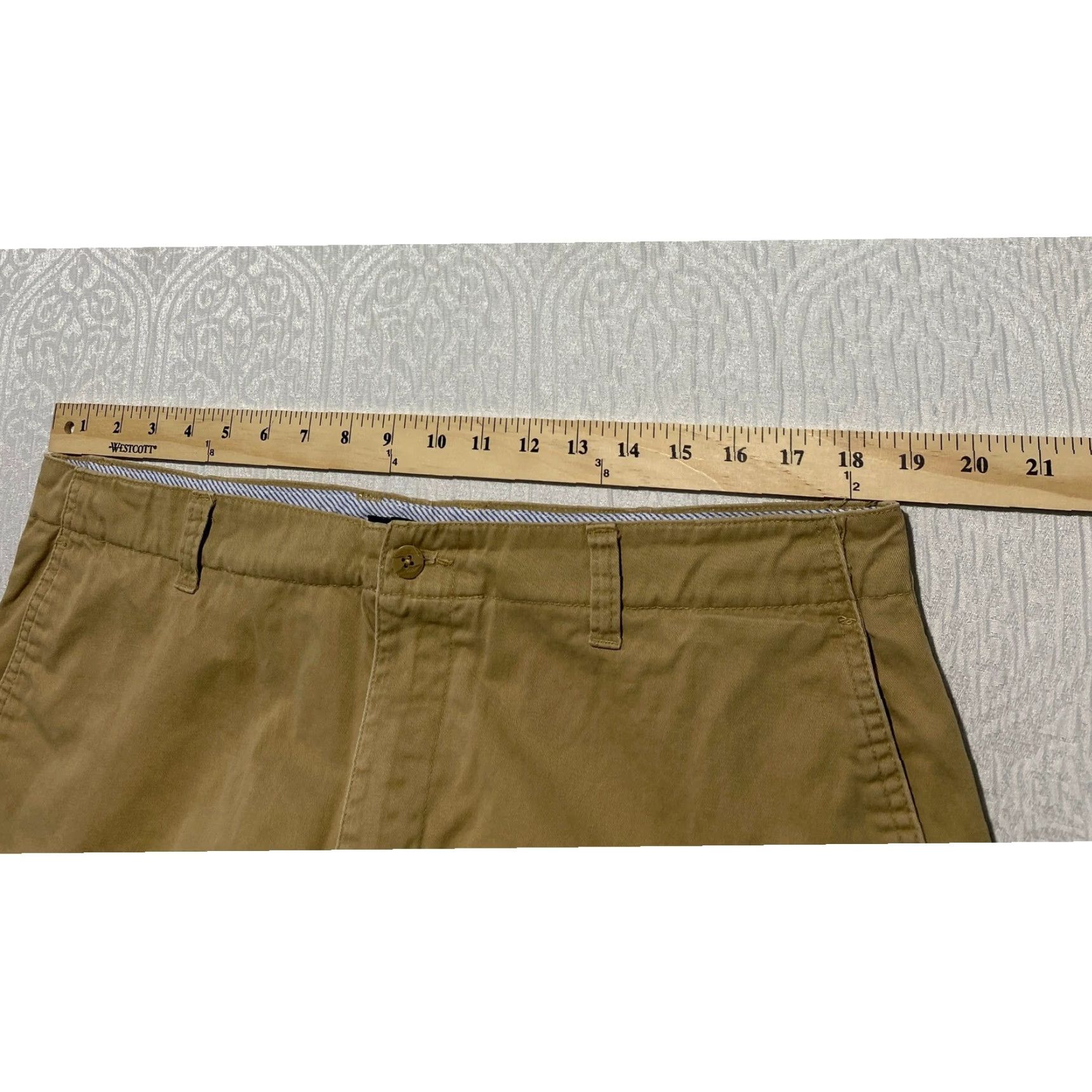 Club Room Club Room Mens Chino Shorts 38 Khaki Tan Cotton Twill Classic Fit Casual Size US 38 / EU 54 - 6 Thumbnail