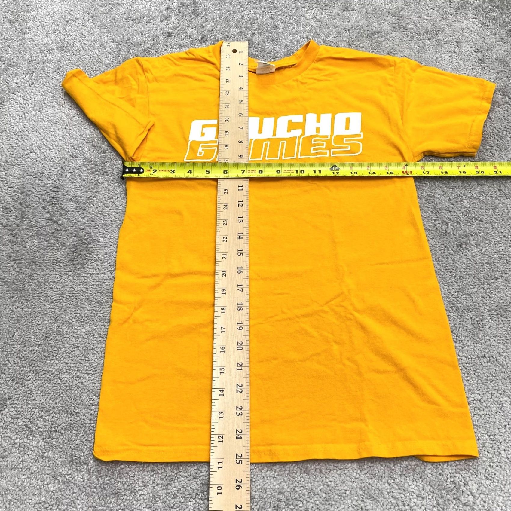 Hanes Hanes UCSB Gaucho Games Graphic T-Shirt Womens Small Yellow Crew Neck Cotton Tee Size S / US 4 / IT 40 - 7 Thumbnail