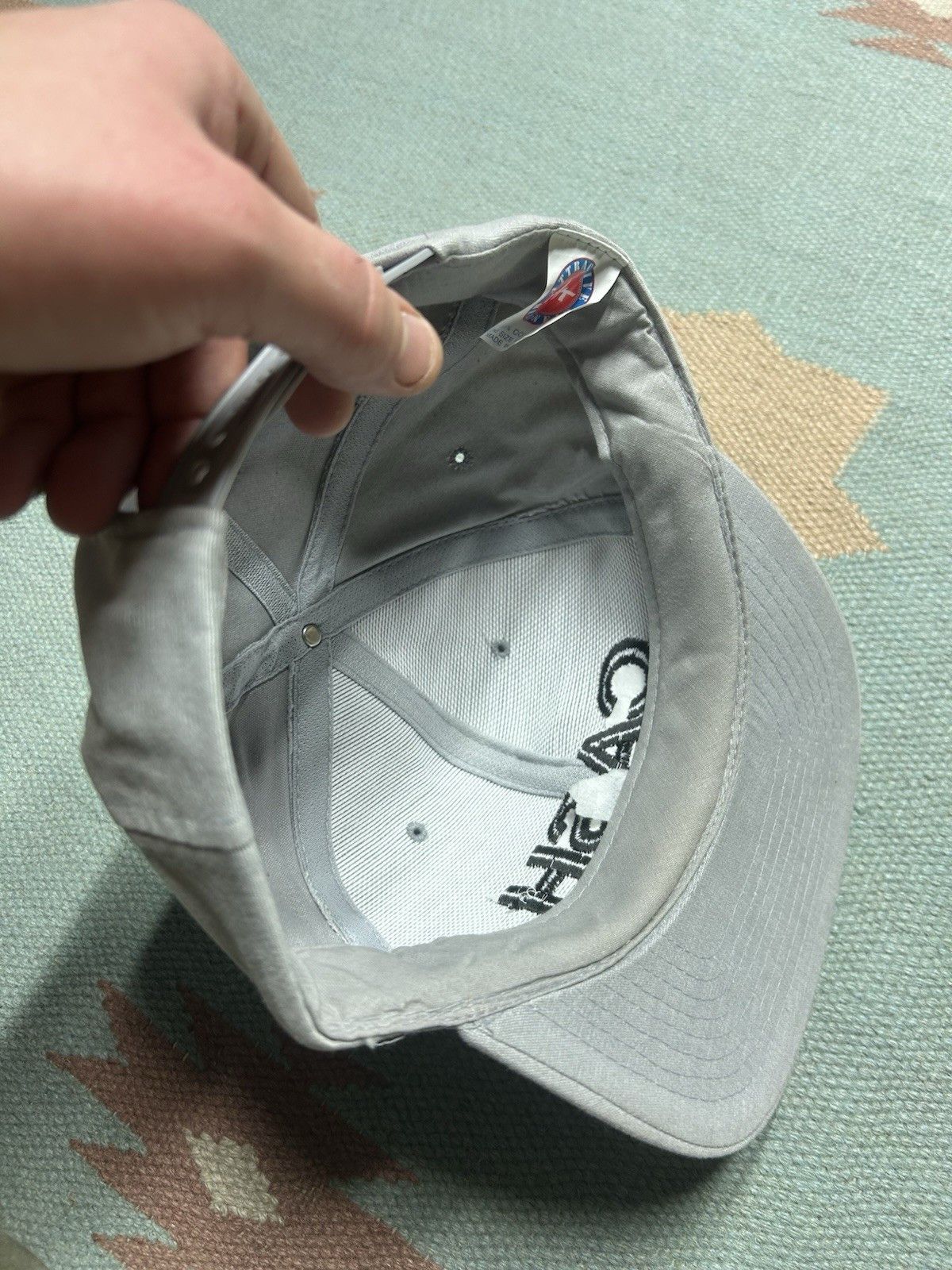 Vintage Vtg SnapBack hat Johnny Cash spell out country rock music Size ONE SIZE - 6 Thumbnail
