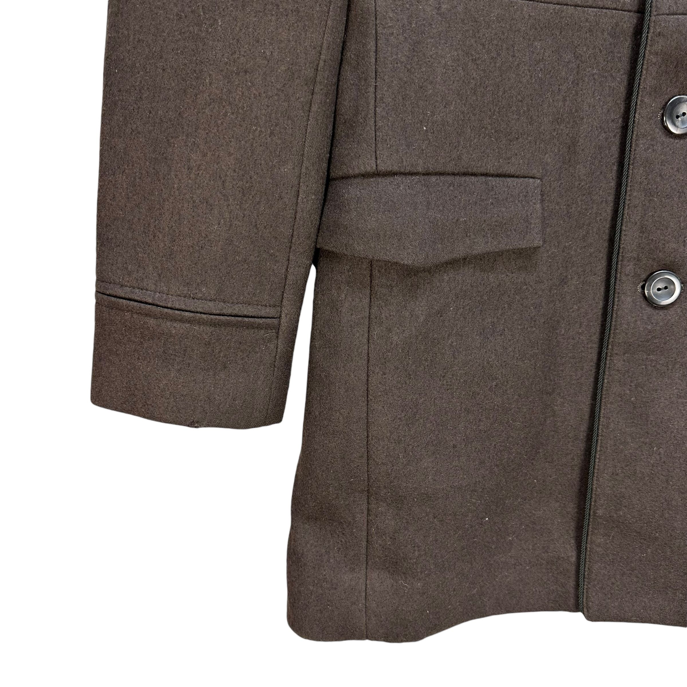 N.Hoolywood N. HOOLYWOOD Brown Wool Coat Jacket #A53-1237 Size US S / EU 44-46 / 1 - 4 Thumbnail