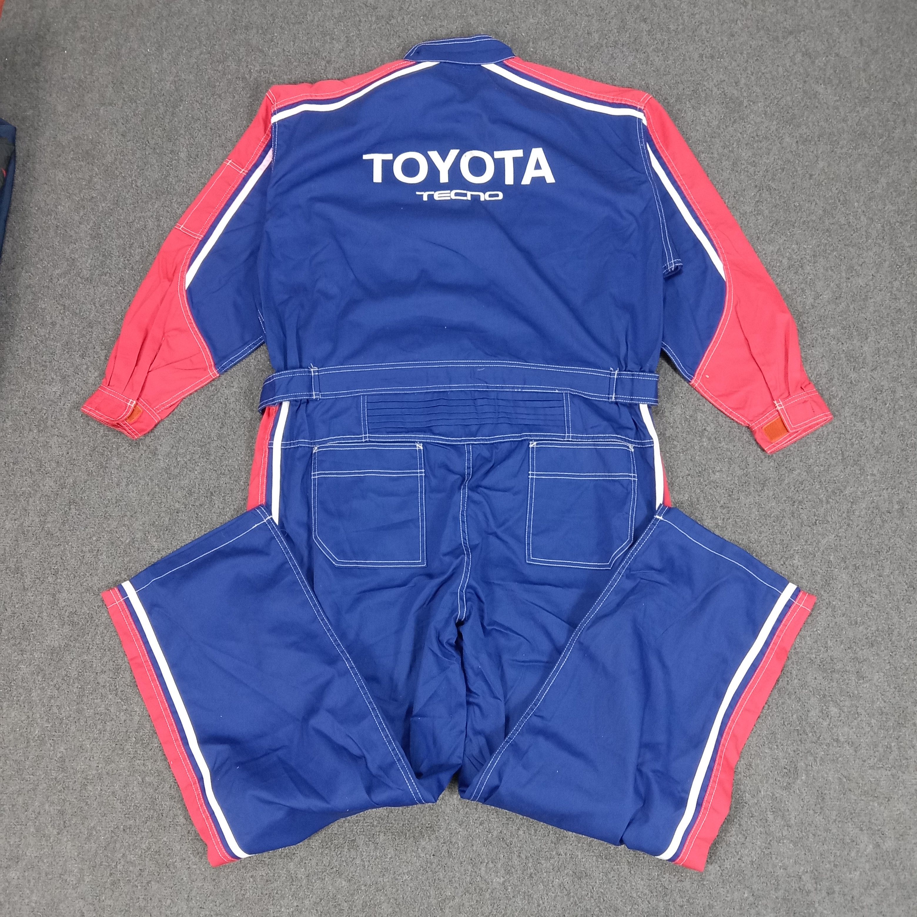 Japanese Brand × Vintage Toyota Tecno Japanese Toyopet Racing Coverall Jacket Size US XL / EU 56 / 4 - 1 Thumbnail