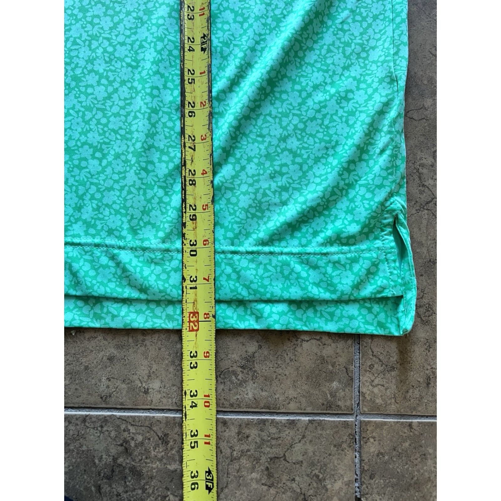 Footjoy FootJoy Polo L Green Flower All Over Print Golf Polo Mens Size US L / EU 52-54 / 3 - 7 Thumbnail