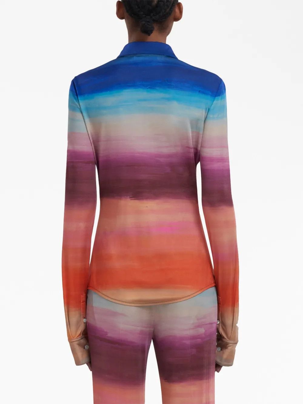 Marni o1y1125 Patterned Shirt in Multicolor Size S / US 4 / IT 40 - 4 Thumbnail