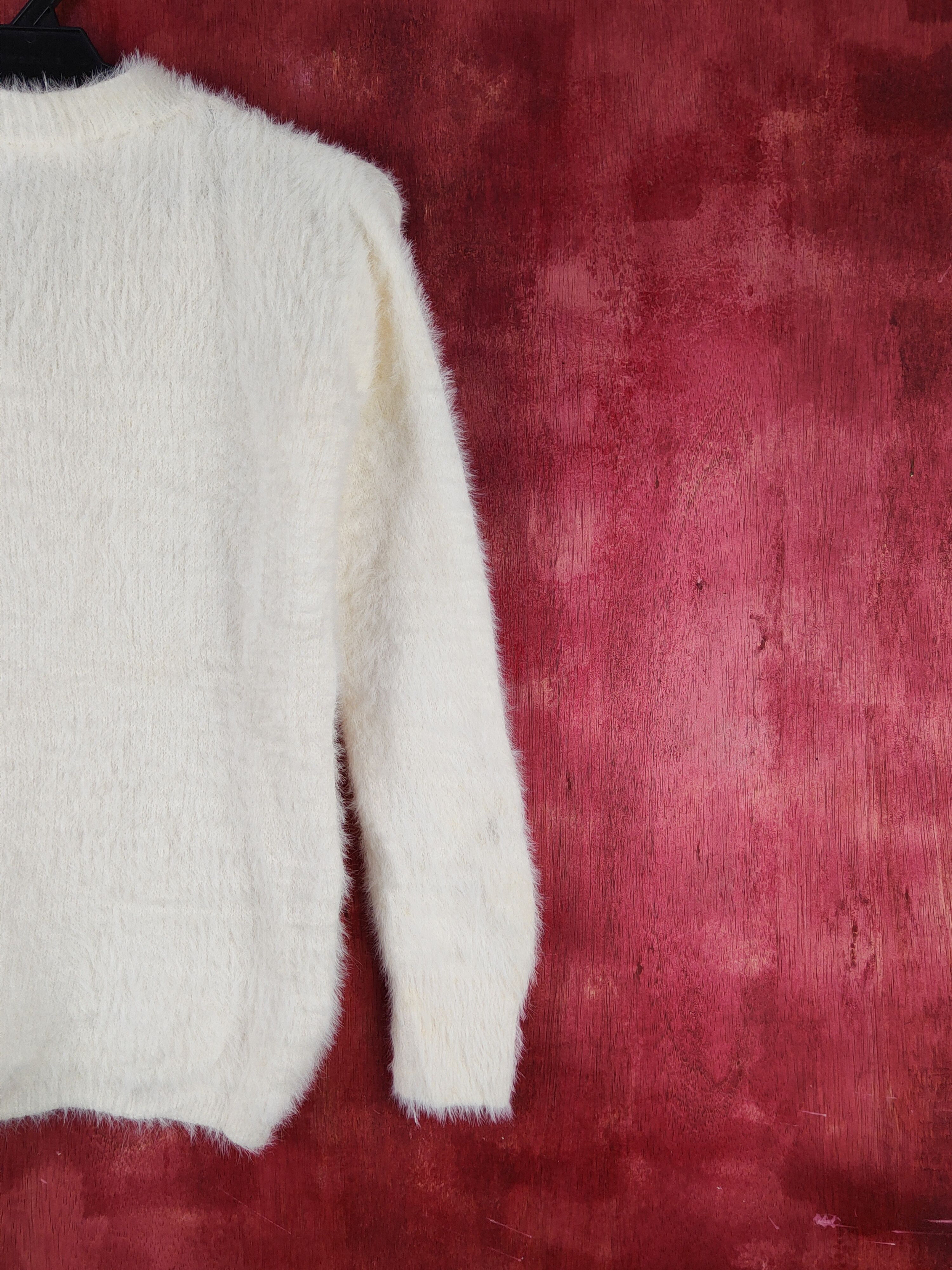 Homespun Knitwear × Japanese Brand R.L.O White Shag Shaggy Fur Mohair Knitwear #S1995 Size S / US 4 / IT 40 - 11 Thumbnail