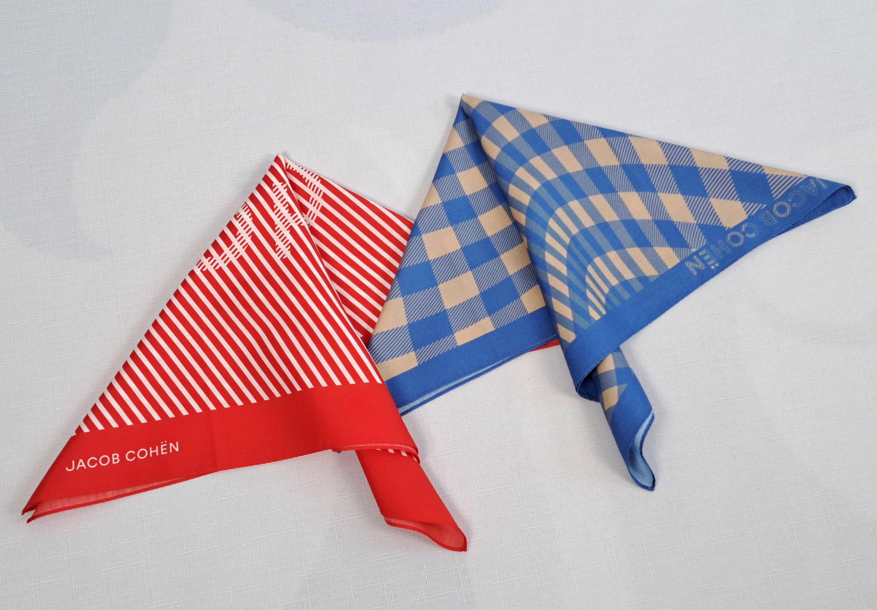 Jacob Cohen JACOB COHEN Bandana Handkerchief Headband Pocket Square. Size ONE SIZE - 3 Thumbnail