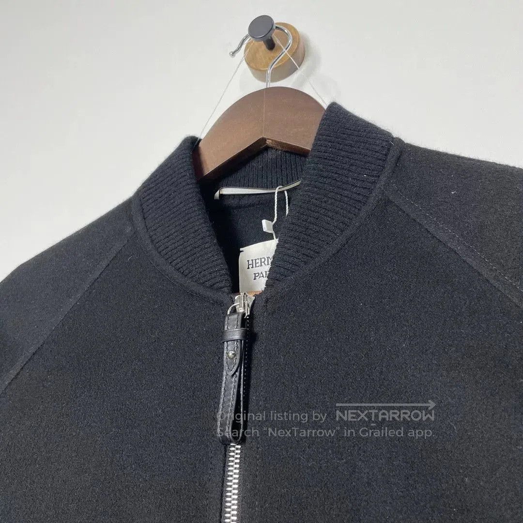 Hermes HERMES Black Zip-Up Casual Knit Top. Size US XS / EU 42 / 0 - 3 Thumbnail