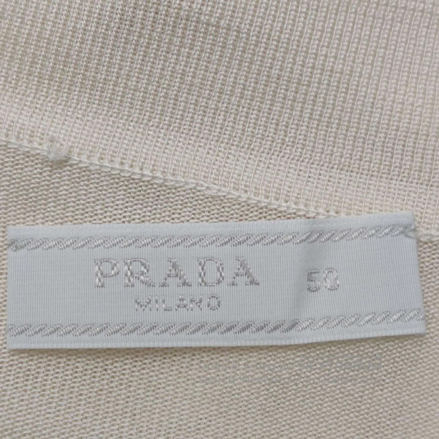 Prada Prada Silk Logo Collar Knit Polo Top L. Size US L / EU 52-54 / 3 - 2 Thumbnail