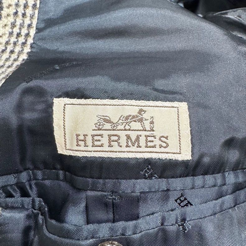 Hermes Hermes Houndstooth coat Size US M / EU 48-50 / 2 - 2 Thumbnail