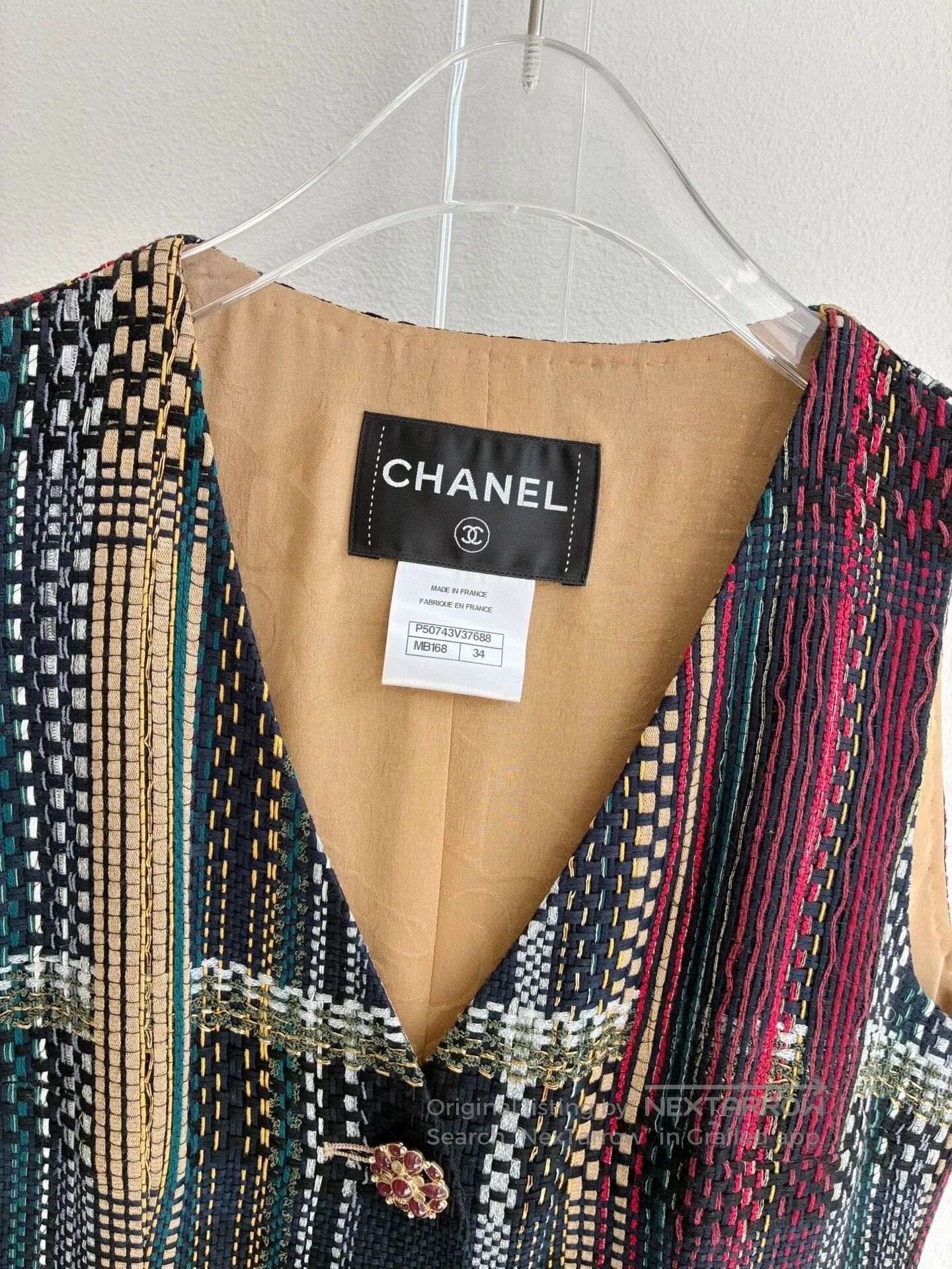 Chanel Chanel Dubai Series Colorful Woven Vest. Size XXS / US 00 / IT 34 - 4 Thumbnail
