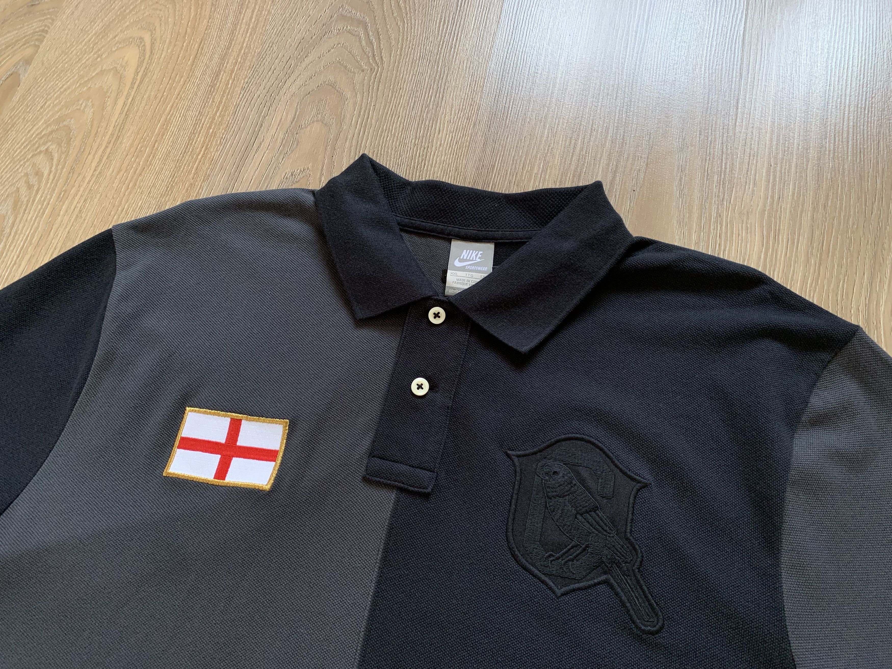 Nike × Vintage Nike Benfica The Diabos Vermelhos Cotton Polo T Shirt Size US XXL / EU 58 / 5 - 4 Thumbnail