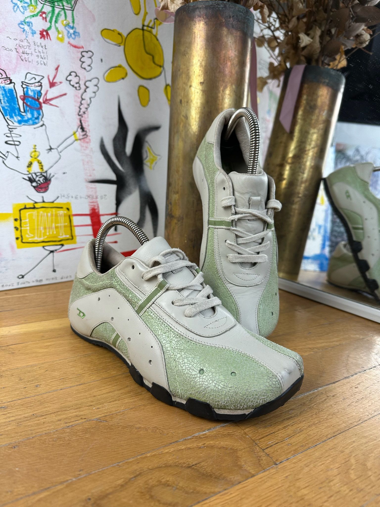 Diesel VINTAGE RARE DIESEL SNEAKERS 90s Y2K Size US 7 / IT 37 - 6 Thumbnail