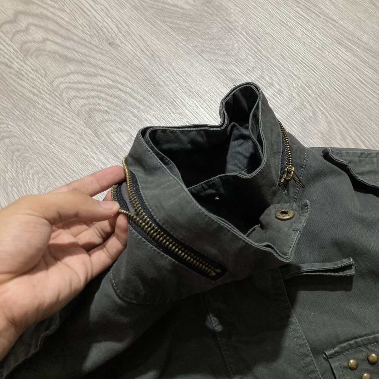 Japanese Brand 2000s Codes Combine Poem Parka Military Jacket Green Punk Size US M / EU 48-50 / 2 - 15 Thumbnail