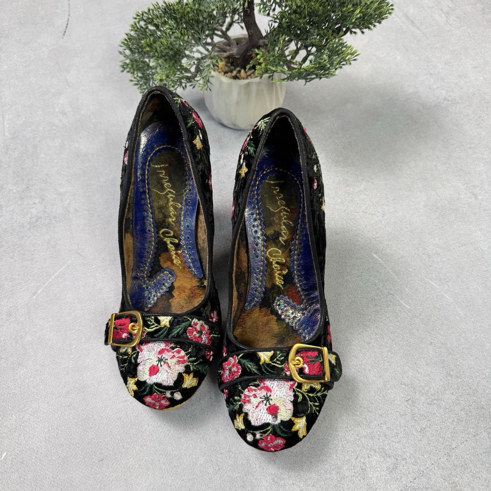 Vintage Irregular Choice Men Floral Heels Avant Garde Pumps 39 Us 9 Size US 9 / IT 39 - 19 Thumbnail