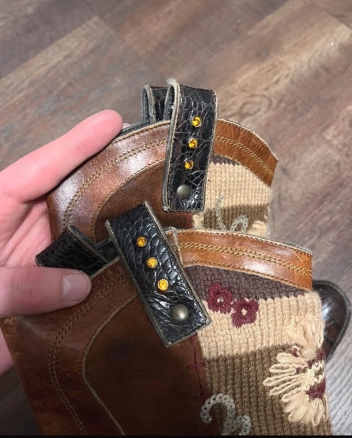 VIC MATI Vic Matie Boots Cowboy Vintage Embroidered Size US 6 / IT 36 - 6 Thumbnail