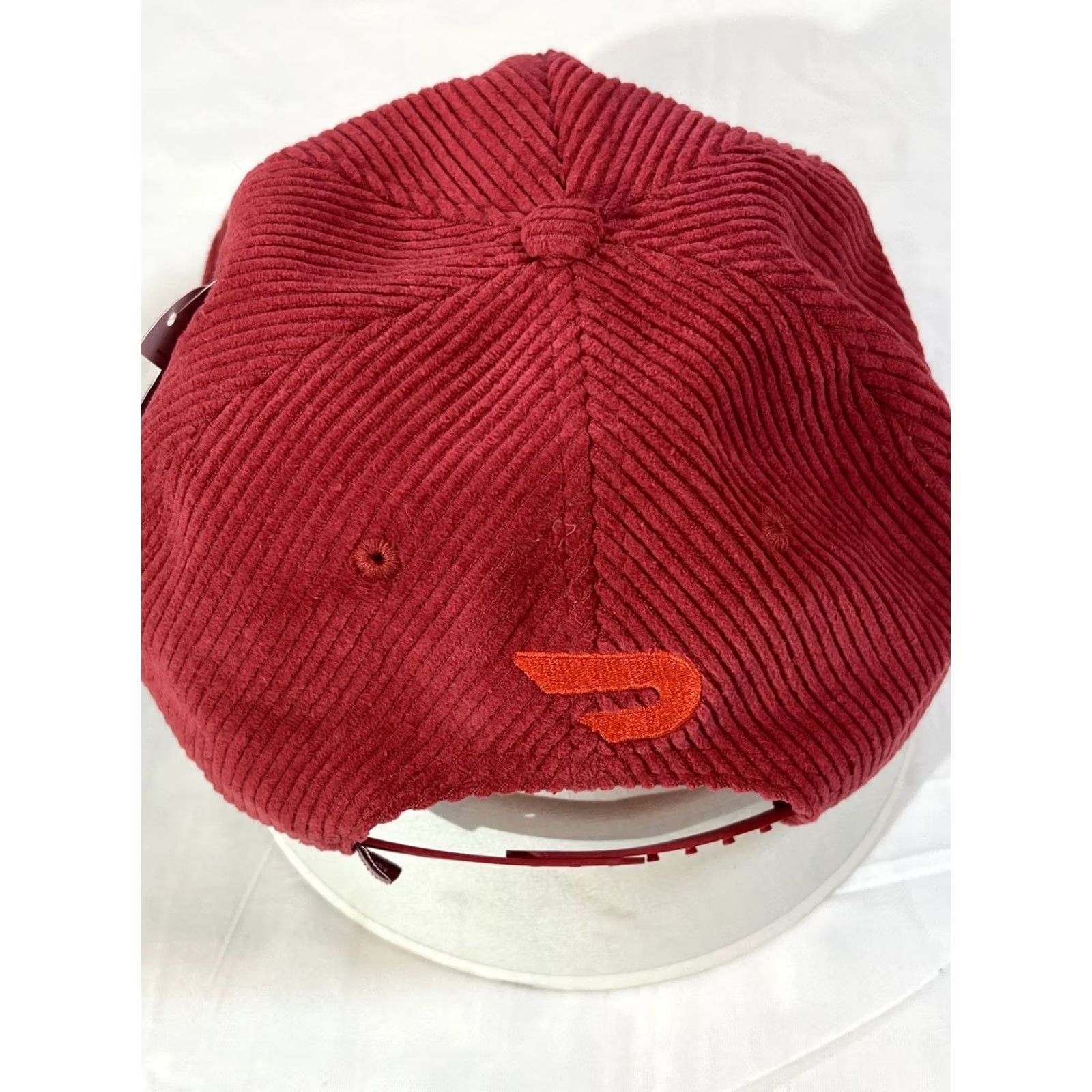 Vintage SNAG Red Corduroy Snap Back Hat Cap Where’s The After Embroidered Mens Size ONE SIZE - 2 Thumbnail