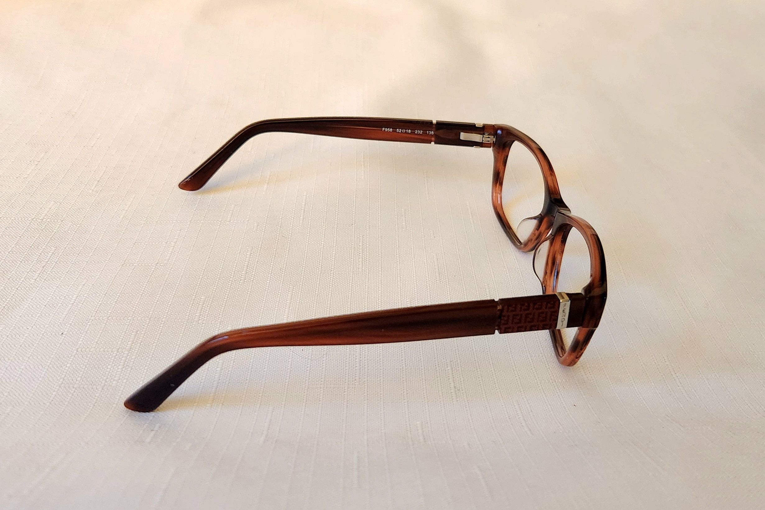 Fendi FENDI F958 232 52-18-135 Eyeglasses Frames Only Spectacles Size ONE SIZE - 4 Thumbnail