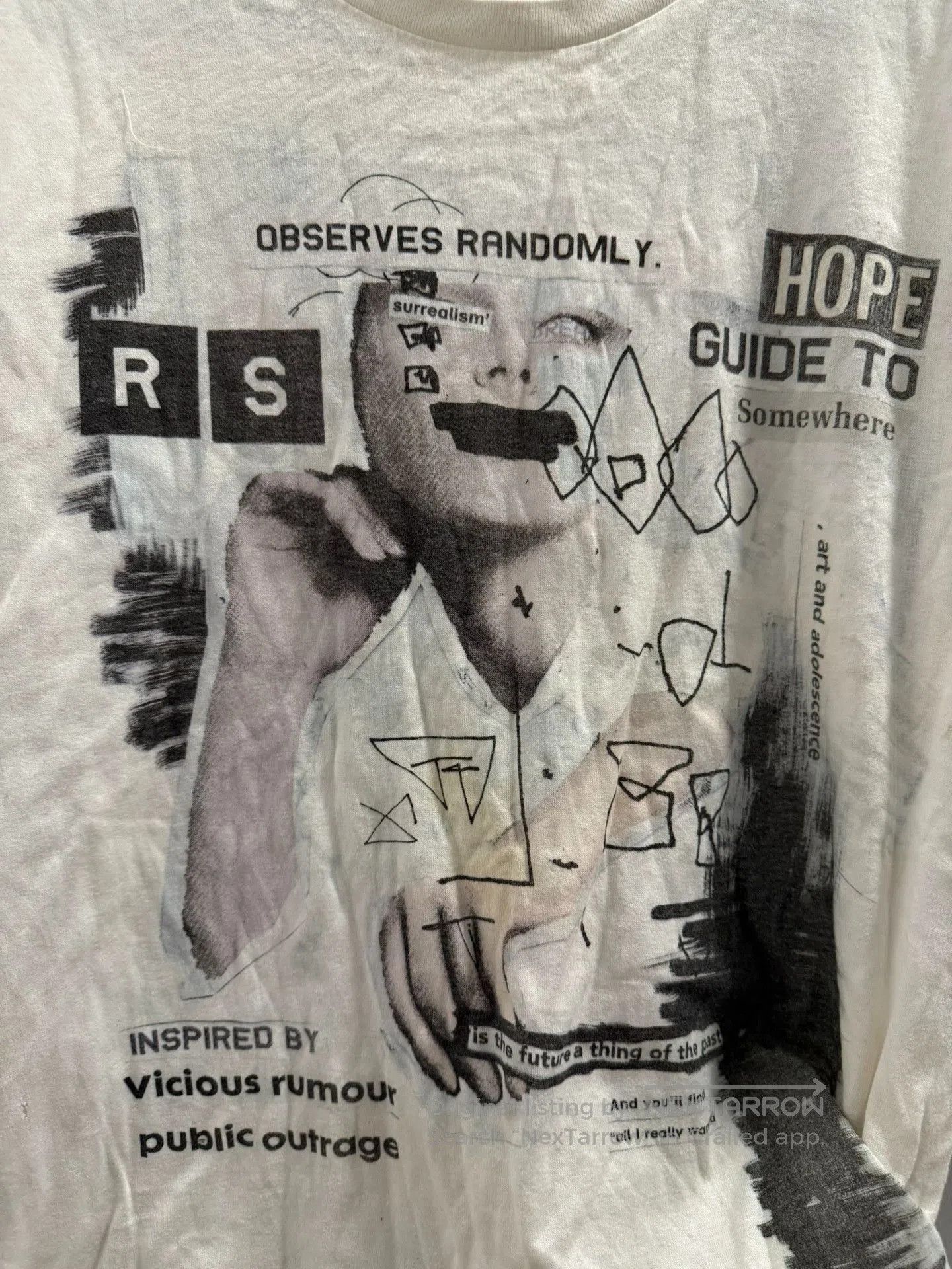 Raf Simons Raf Simons 06ss Observes Randomly Tee. Size US M / EU 48-50 / 2 - 2 Thumbnail