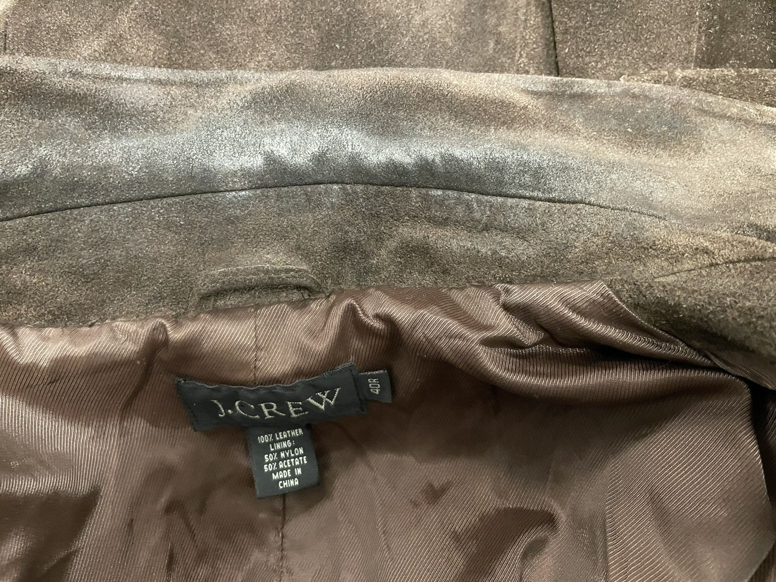 J.Crew × Vintage Rough Out Snuff Suede 3-Button Jacket Size 40R - 9 Thumbnail