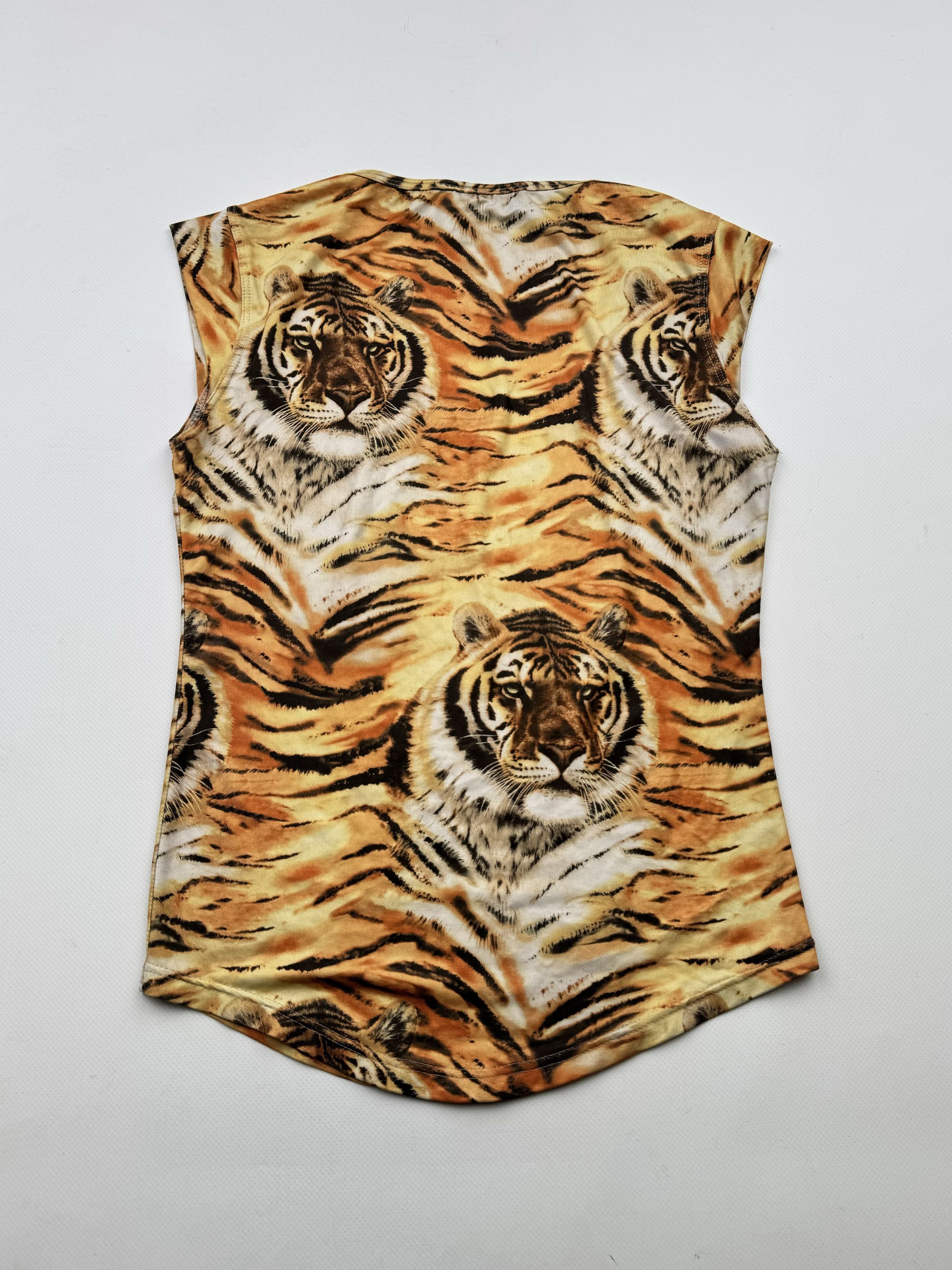 Vintage 00's Printed Tank Top B340 E2(V416) Size S / US 4 / IT 40 - 4 Thumbnail