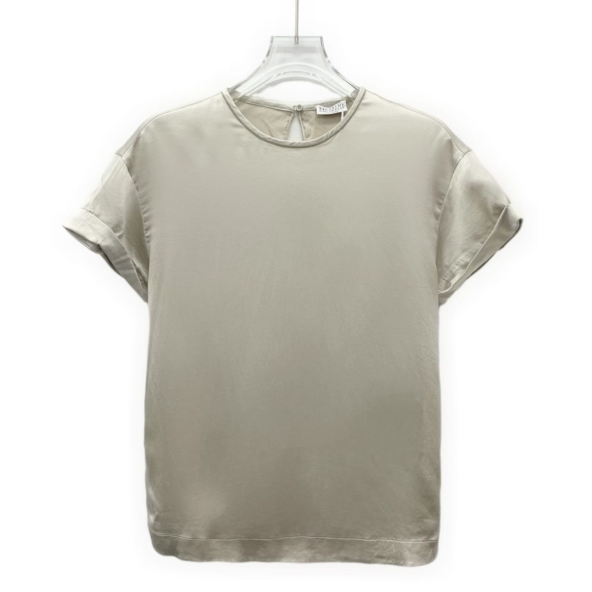Brunello Cucinelli Brunello Cucinelli BBeade Silk Short Sleeve T-shirt K26WX Size XS / US 0-2 / IT 36-38 - 1 Thumbnail