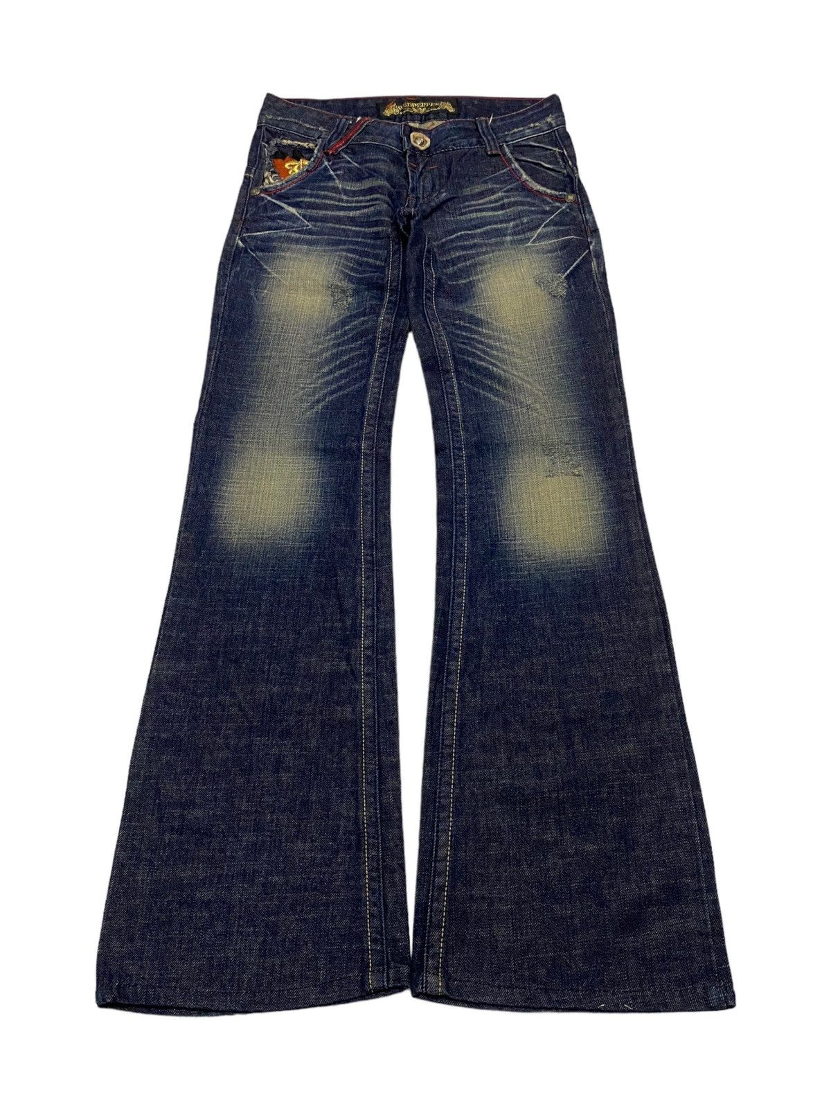 Hysteric Glamour × If Six Was Nine × Japanese Brand Flare Red Pepper Japan Jean Patches Distressed Embroidery Size US 30 / EU 46 - 6 Thumbnail