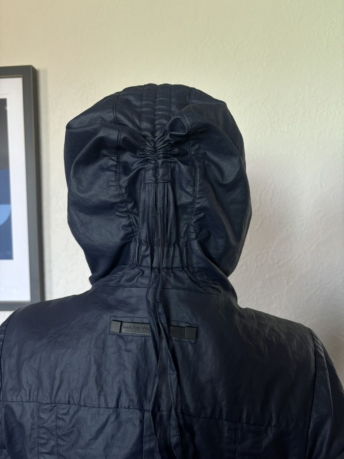Marithe + Francois Girbaud Women’s vintage IT40 Girbaud navy trench coat, coated Size S / US 4 / IT 40 - 7 Thumbnail
