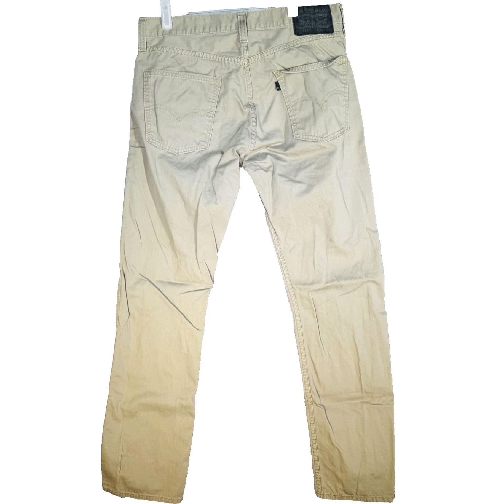 Levi's Levi'S 513 Jeans Men Light Wash Slim Tapered Denim Mid Rise Beige Casual Size US 34 / EU 50 - 2 Thumbnail