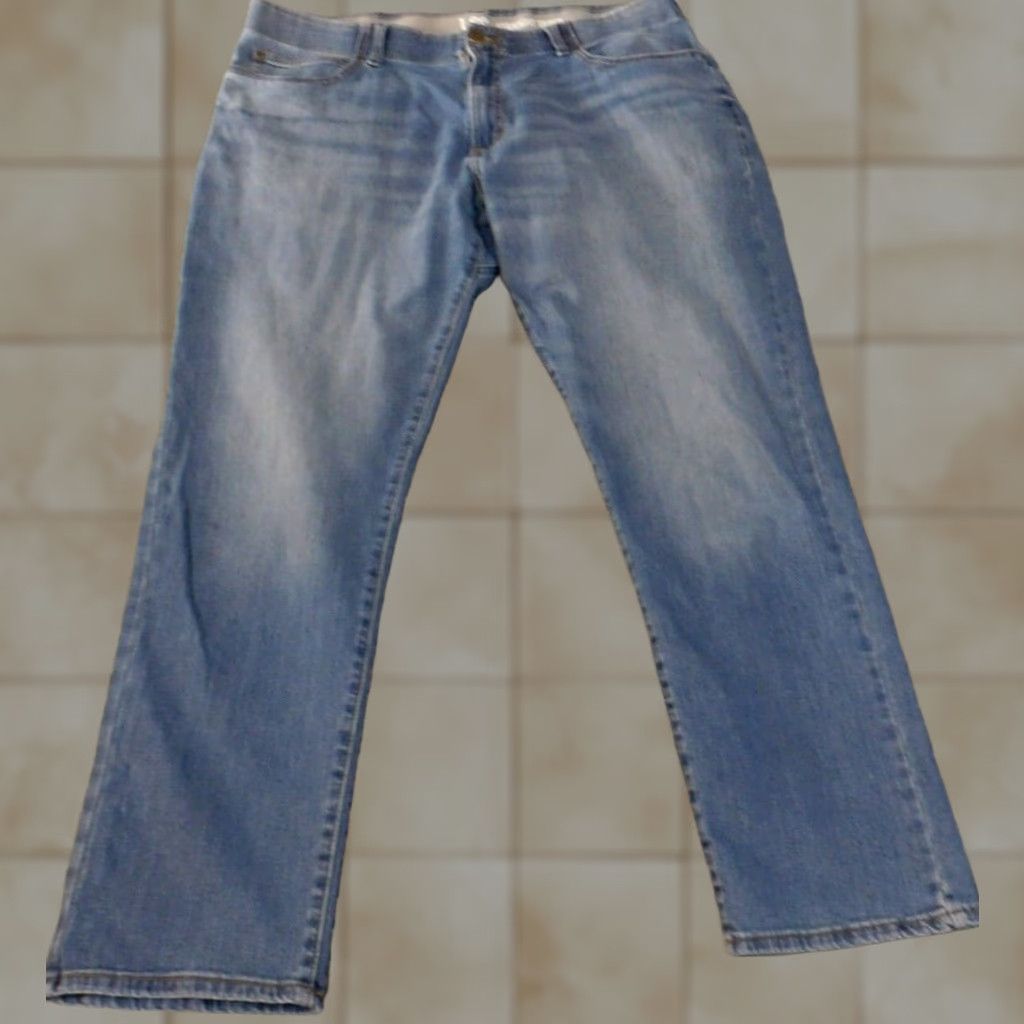 Lee Lee Jeans Men 40x32 Blue Denim Straight Regular Stretch Waist Inseam 32 Classic Set USA Pockets Zipper Size US 40 / EU 56 - 1 Thumbnail