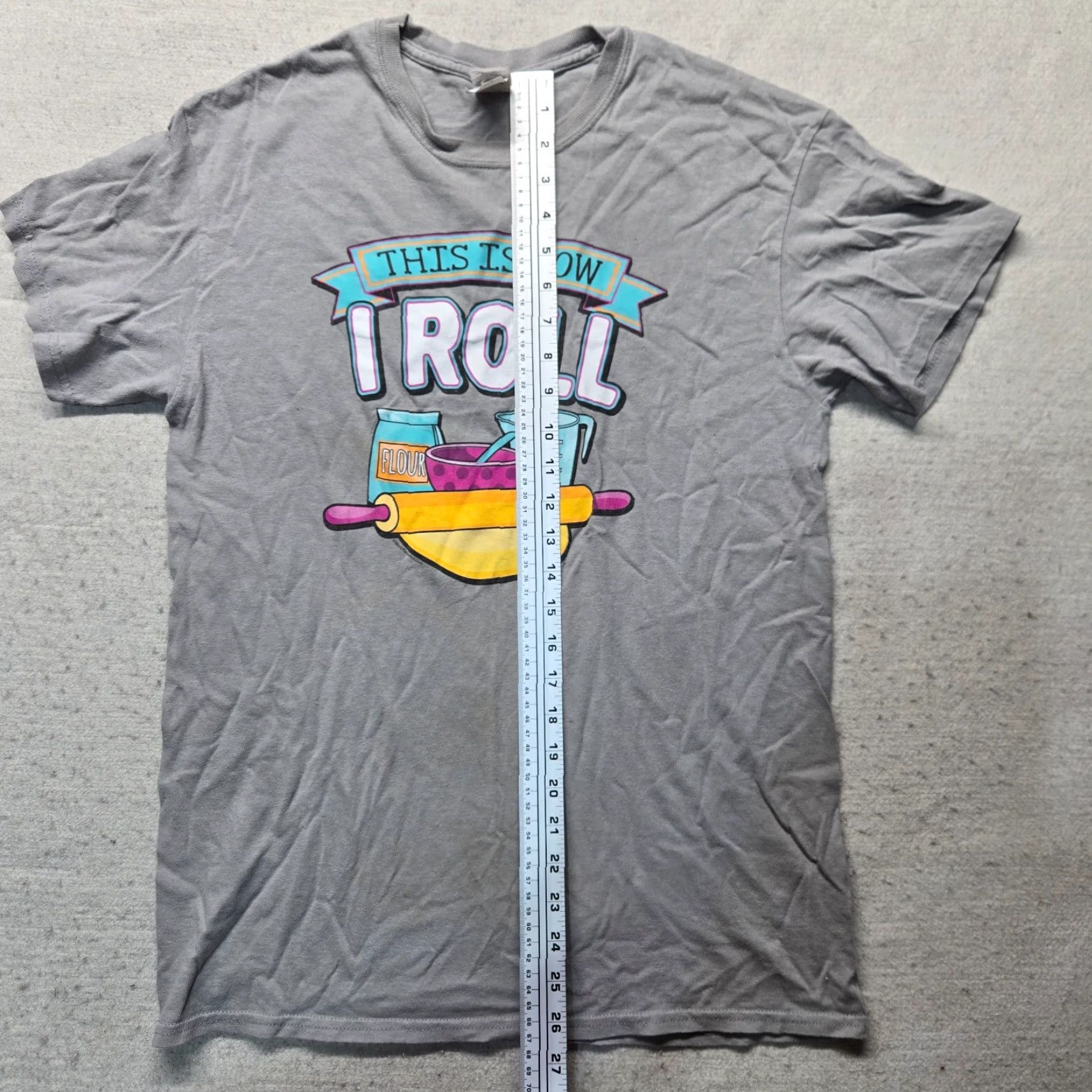 Vintage This Is How I Roll T-Shirt Mens M Gray Cotton Short Sleeve Crew Neck 2020-2029 Shirt Print Beast Size US M / EU 48-50 / 2 - 7 Thumbnail