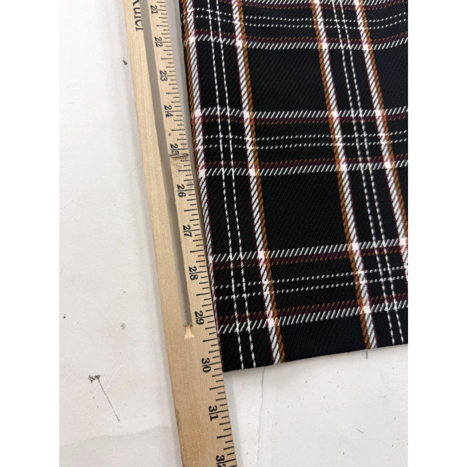 Banana Republic Banana Republic Sloan Dress Pants Womens 6L Black Plaid Slim Tapered Stretch Slacks Size 28" / US 6 / IT 42 - 7 Thumbnail