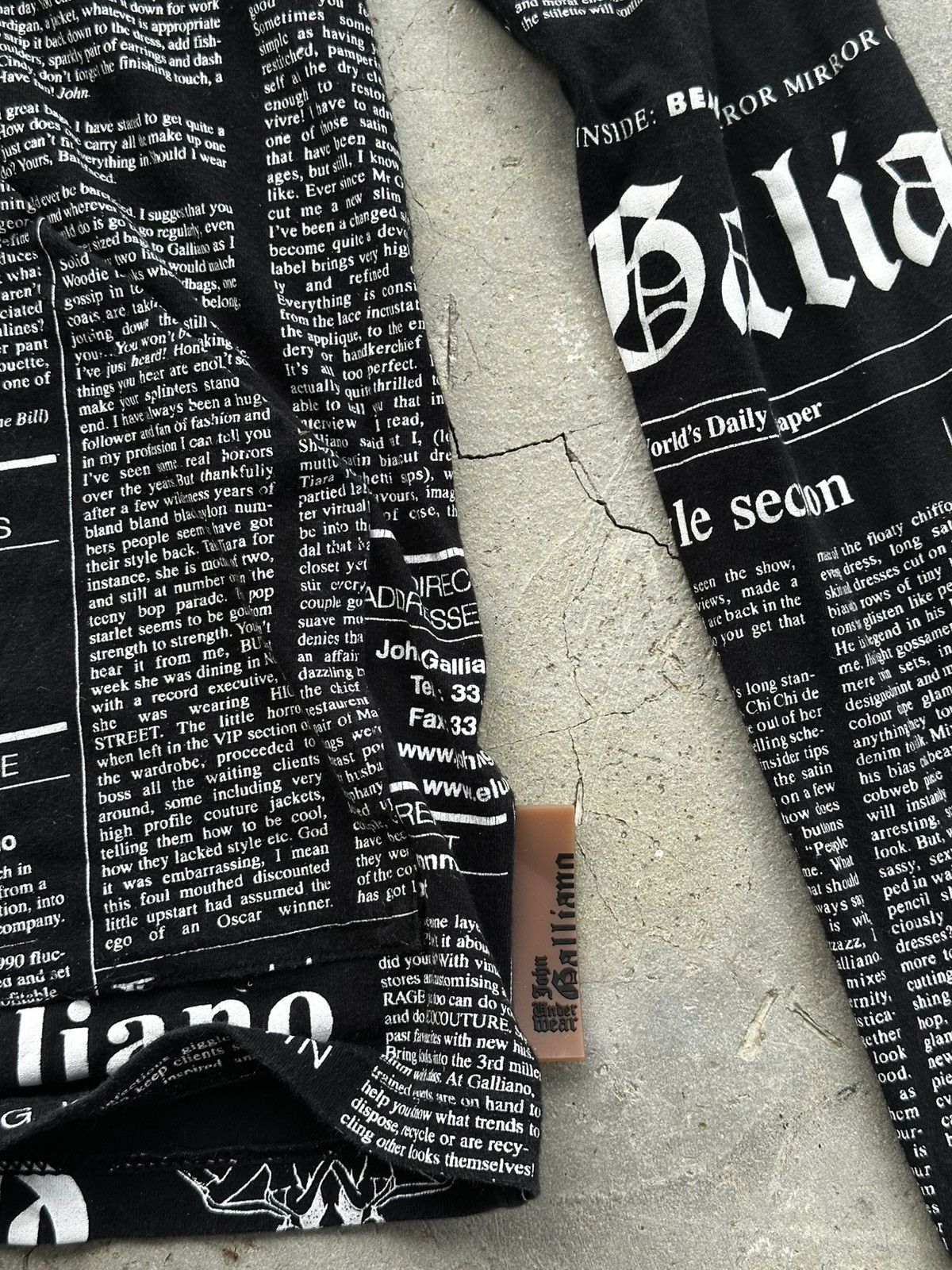 John Galliano John Galliano Gazette Newspaper Hoodie Size US S / EU 44-46 / 1 - 6 Thumbnail