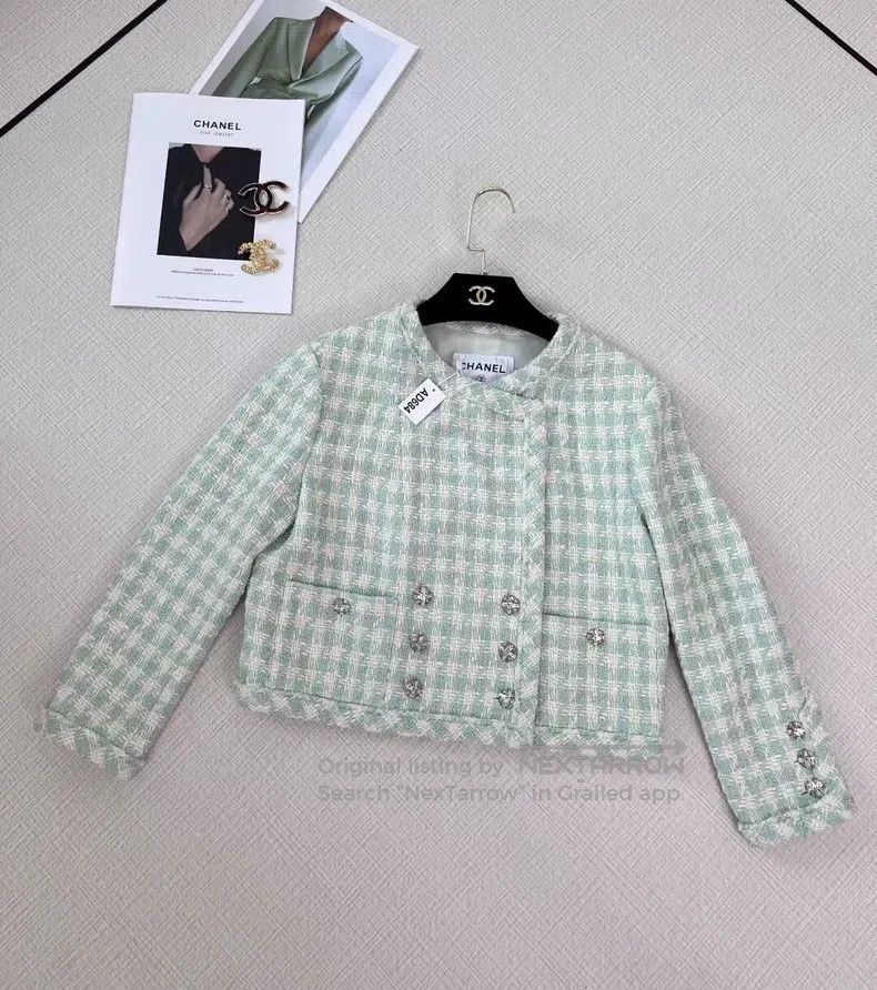 Chanel Chanel 23S green jacket Size XS / US 0-2 / IT 36-38 - 1 Thumbnail