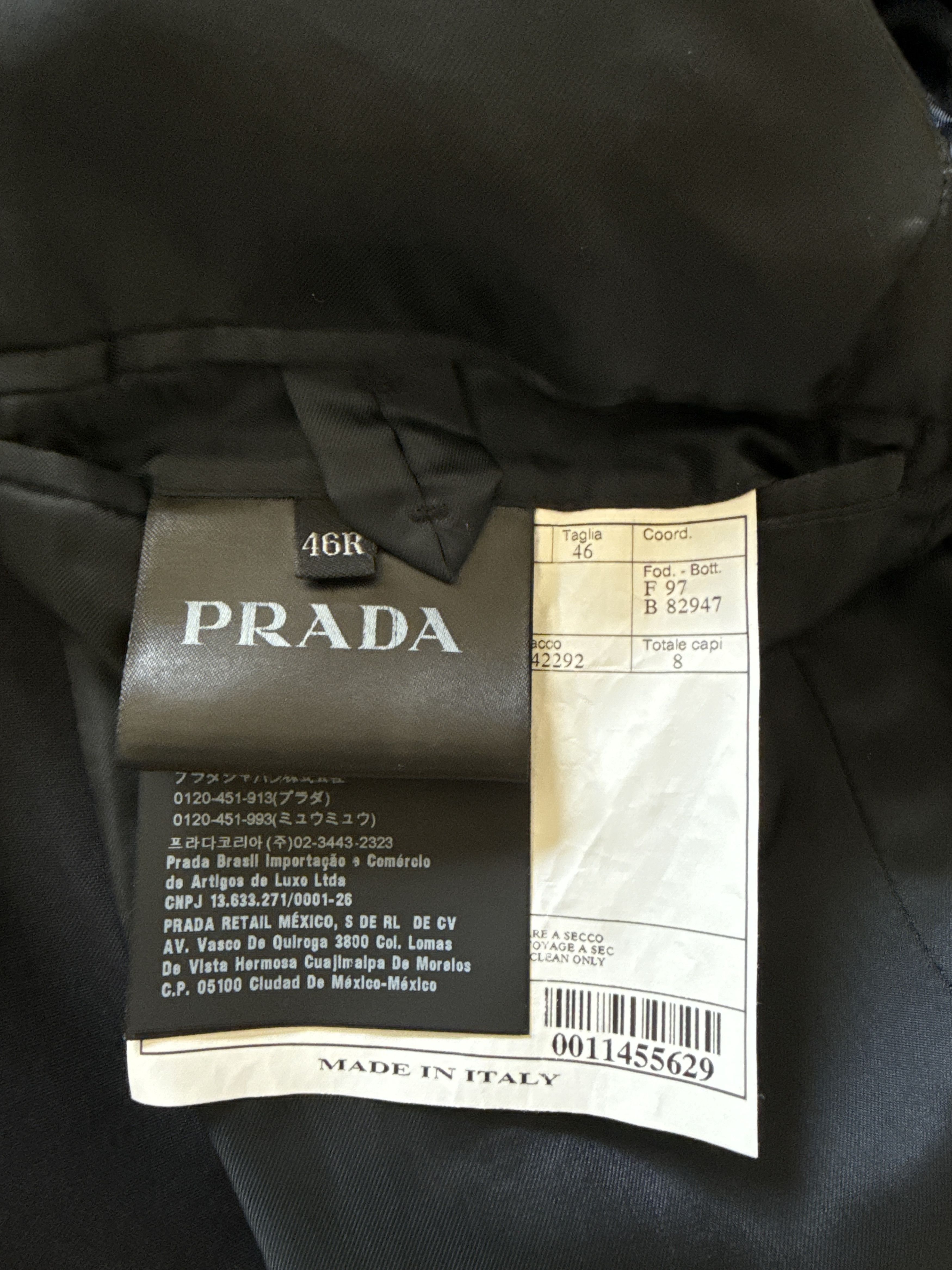 Prada Prada navy wool suit (2018) Size 36R - 4 Thumbnail