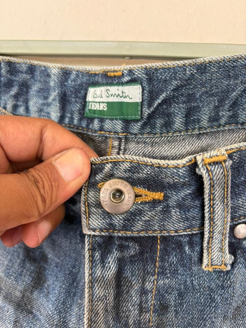 Paul Smith VTG Paul Smith Distressed Denim Pant Design Selvedge Rare Size US 30 / EU 46 - 13 Thumbnail