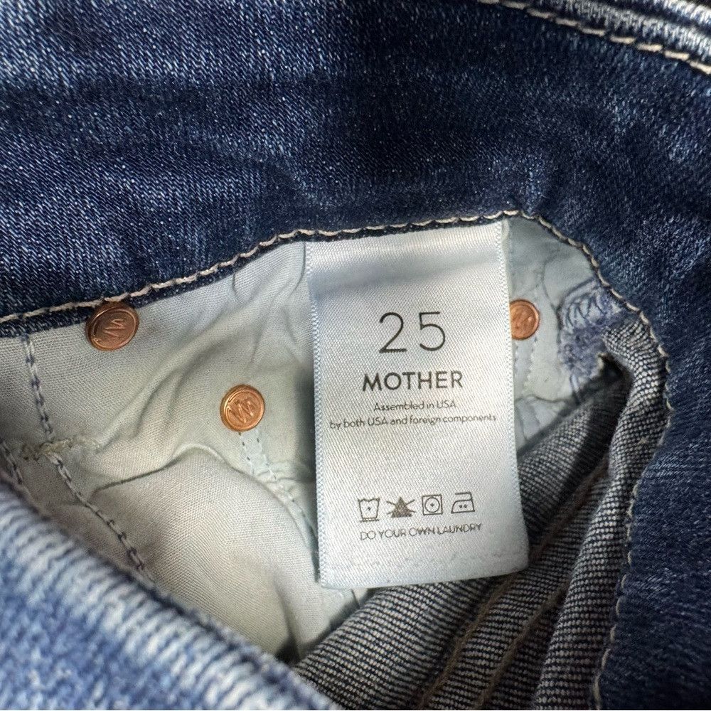 MOTHER MOTHER The Looker Ankle Fray Double Trouble Jeans Size 25 Size 25" / US 0 / IT 36 - 7 Thumbnail