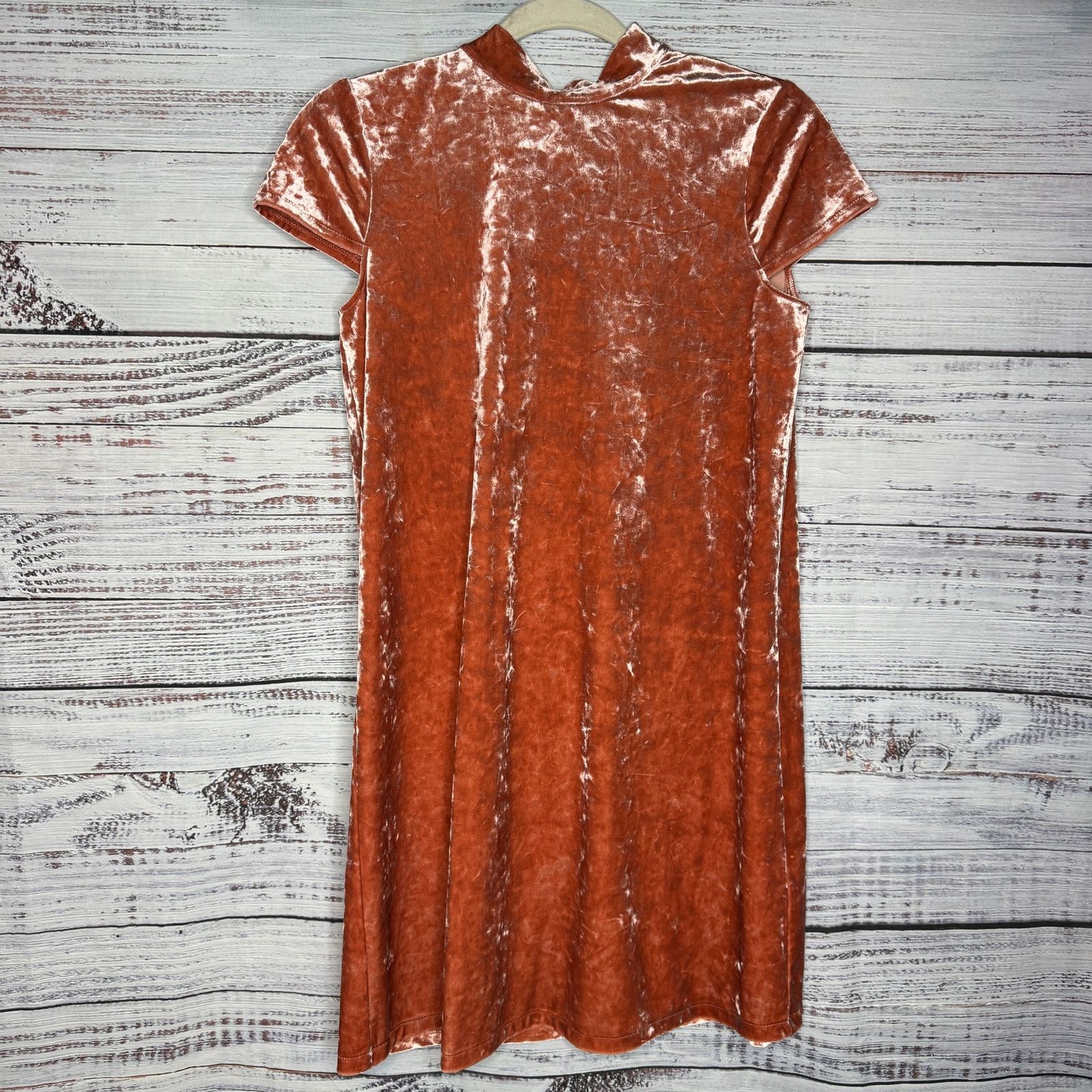Madewell Madewell Crushed Velvet Mockneck Dress Small Size S / US 4 / IT 40 - 4 Thumbnail