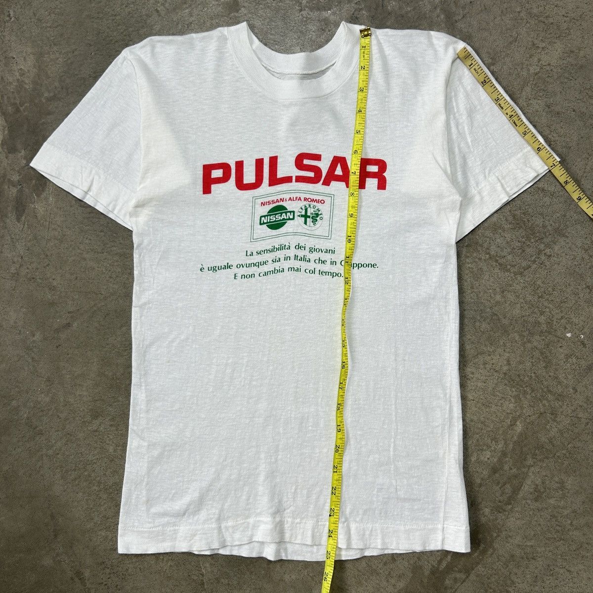 Vintage 1990s Pulsar Nissan Alfa Romeo Tee Size US S / EU 44-46 / 1 - 5 Thumbnail