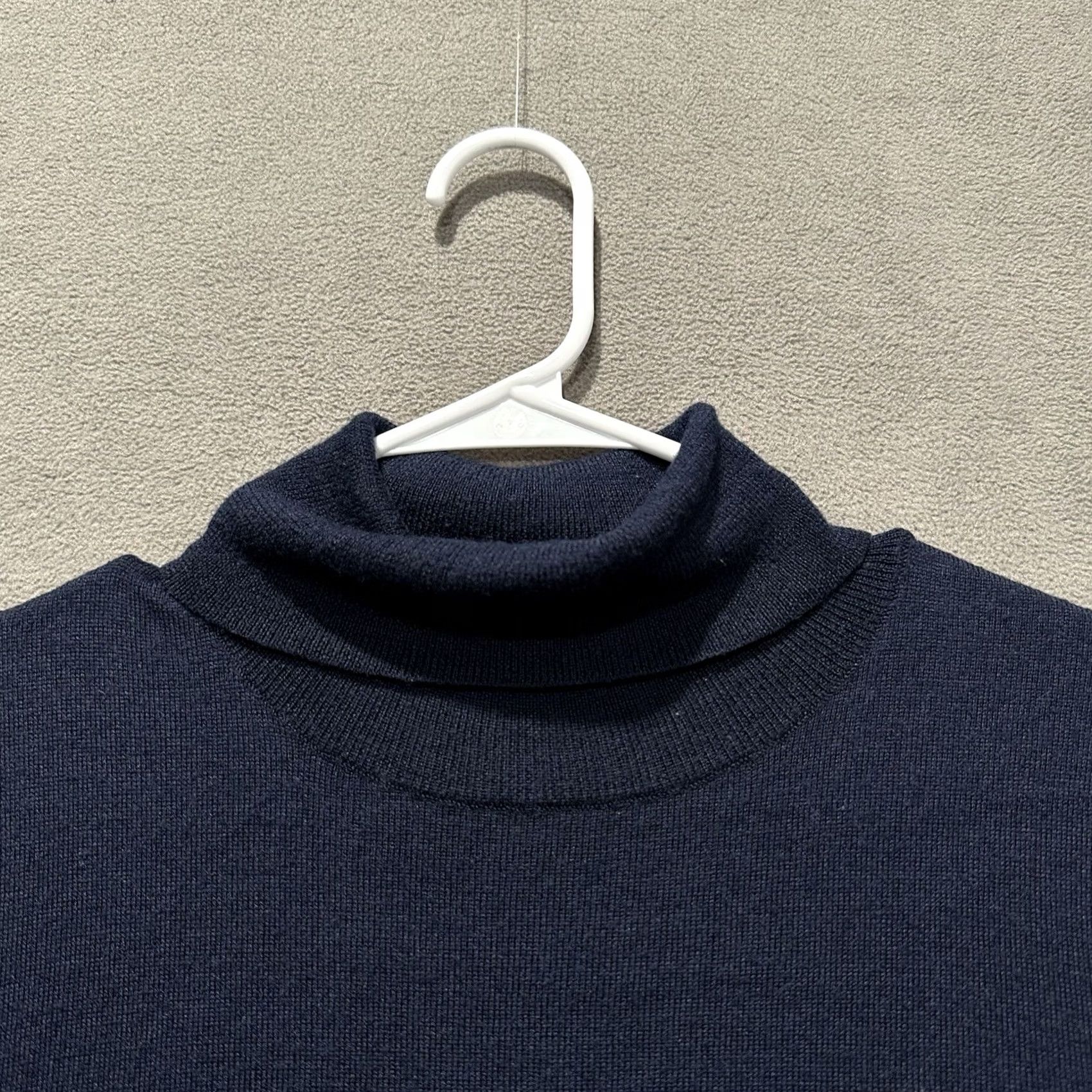 Express Express Sweater Mens LT Blue Turtleneck Merino Wool Long Sleeve Pullover Casual Size US L / EU 52-54 / 3 - 3 Thumbnail