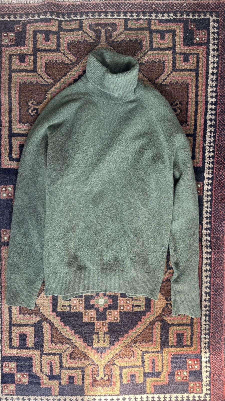 Aime Leon Dore Aime Leon Dore Boiled Wool Moss Green Turtleneck Size US M / EU 48-50 / 2 - 4 Thumbnail