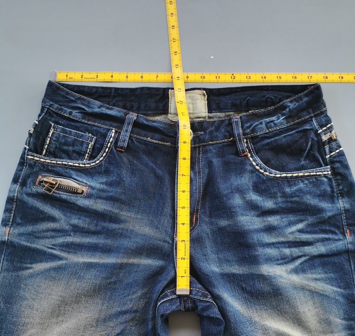 Japanese Brand Lolita Concert Club Denim Jeans Size US 35 - 11 Thumbnail