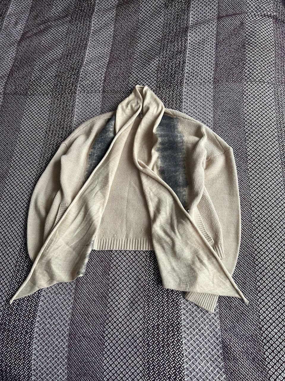 Armani Armani Jeans Luxury Cardigan Women’s Beige Wool & Acryl Size S / US 4 / IT 40 - 3 Thumbnail