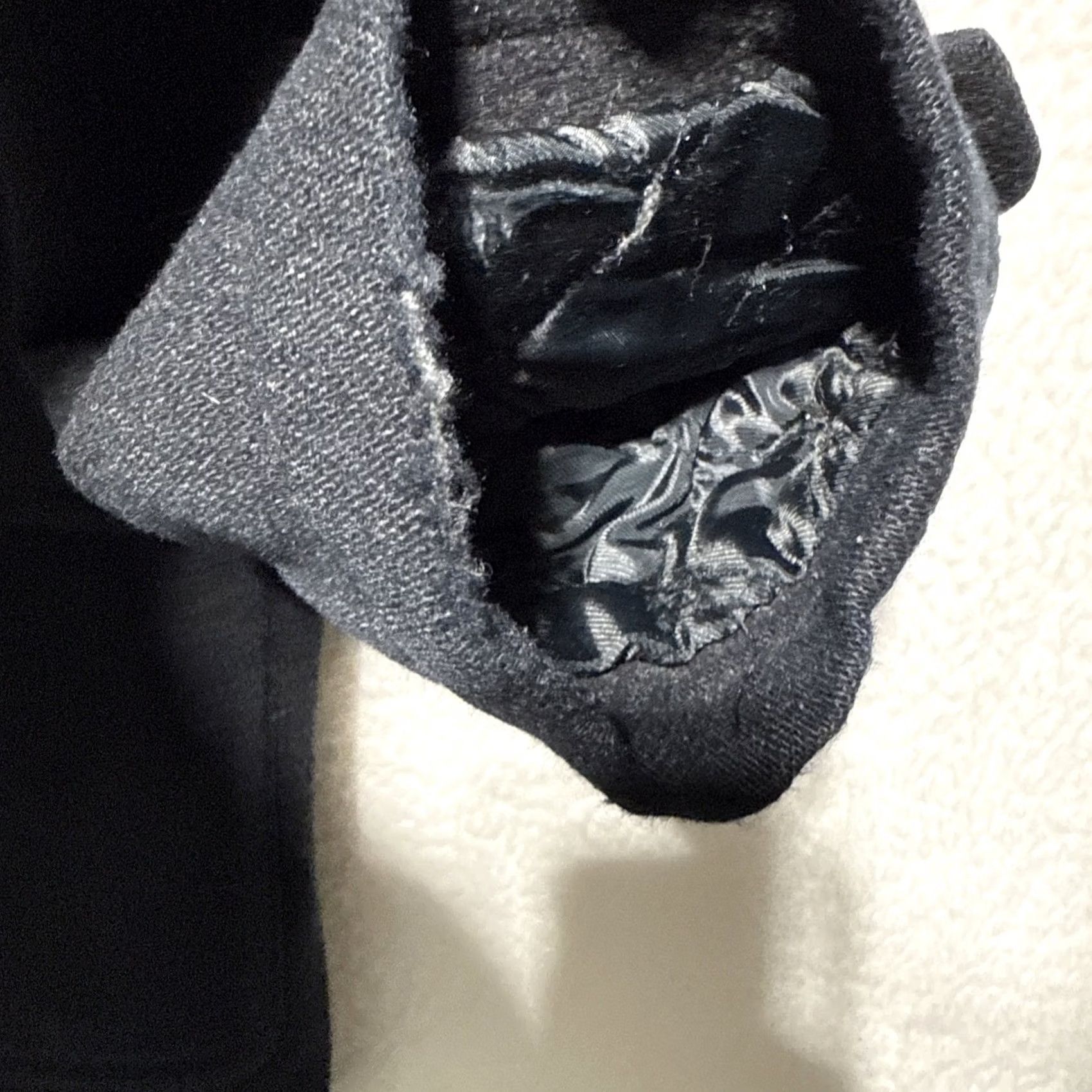 Vintage VINTAGE L.L. Bean Pea Coat Wool Field Coat Men’s Medium Reg Black 90s Rare Portugal Mid-Length Jacket/Coat Mens Size US M / EU 48-50 / 2 - 3 Thumbnail