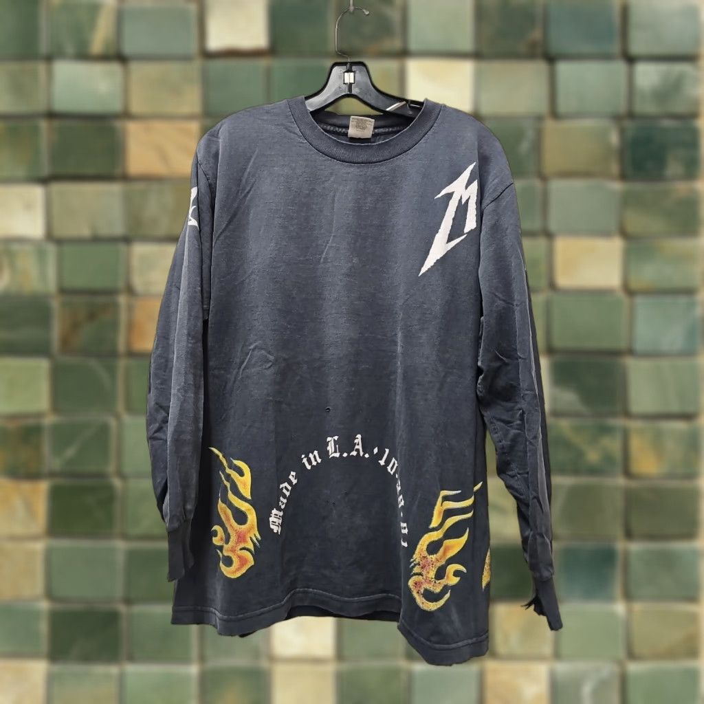 Vintage VINTAGE Metallica T-Shirt Long Sleeve Men L Black 15 Years San Francisco Limited Ed. Shirt Size US L / EU 52-54 / 3 - 1 Thumbnail