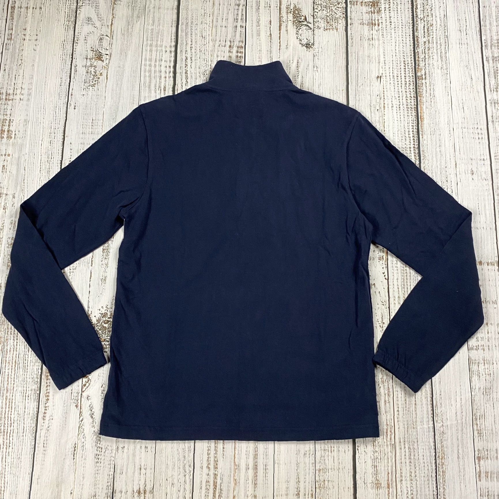 Old Navy NWT MENS Old Navy Cotton Pullover 1/4 ZIP Mock Neck Sweater SZ M Pocketed Blue Size US M / EU 48-50 / 2 - 7 Thumbnail