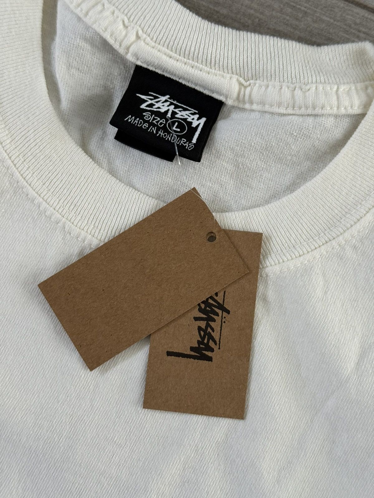 Stussy Stussy Classic Gear 1905084 Pigment Dyed Natural Tee Large Size US L / EU 52-54 / 3 - 4 Thumbnail