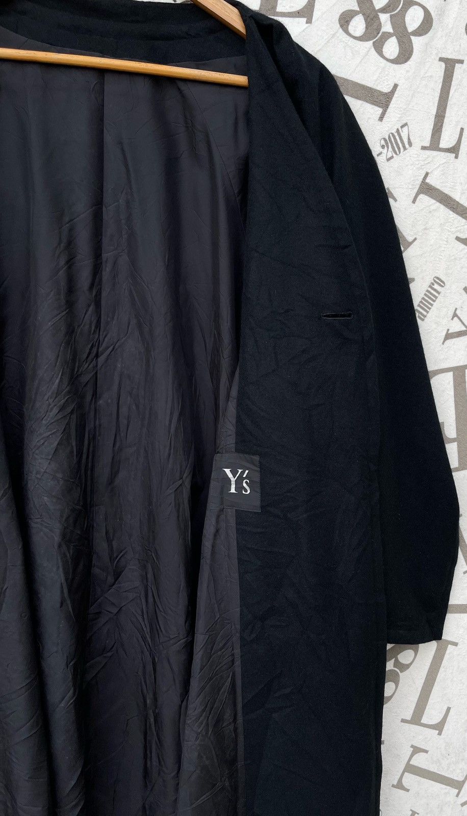 Yohji Yamamoto 🔥A/W 1997 YOHJI YAMAMOTO SINGLE-BUTTON OVERCOAT/JACKET Size US L / EU 52-54 / 3 - 16 Thumbnail