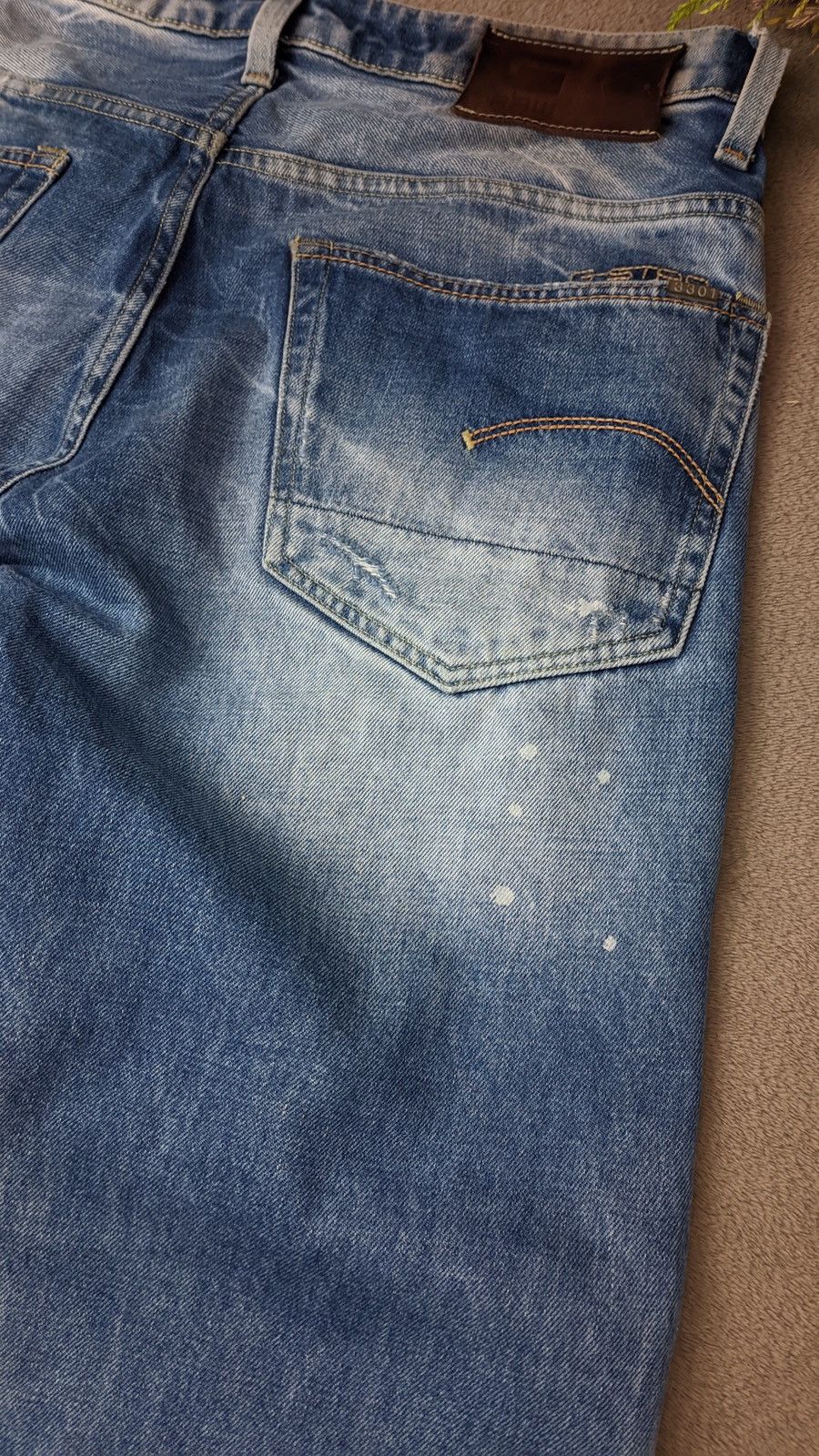 G-Star × If Six Was Nine × Le Grande Bleu (L.G.B.) G-Star Y2K vintage faded washed denim distressed pants Size US 34 / EU 50 - 5 Thumbnail